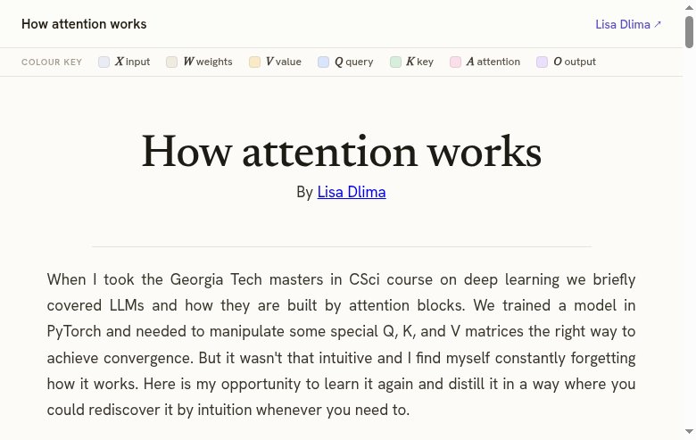 How attention works: lesson preview